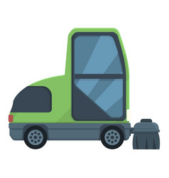 Sweeper Vehicle Icon Cartoon Street Truck