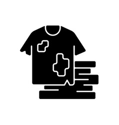 Textile Waste Black Glyph Icon