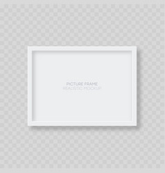 Picture Frame Mockup Realistic Blank Horizontal