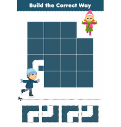 Education Game For Children Build The Correct Way