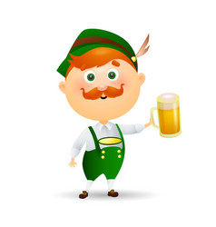 German Man With Beer