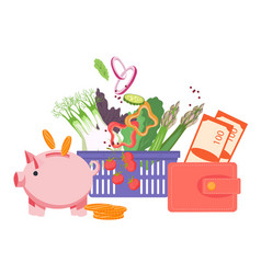 Money Saving And Good Buy Concept With Shopping