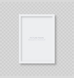 Picture Frame Mockup Realistic Blank Vertical