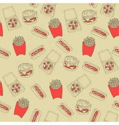 Vintage Fast Foods Pattern