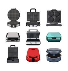 Waffle Iron Set Cartoon