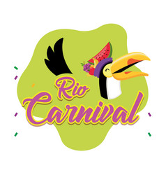 Colored Rio De Janeiro Carnival Poster With Cute