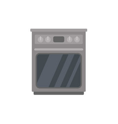 Kitchen Oven Icon Flat Interior Room