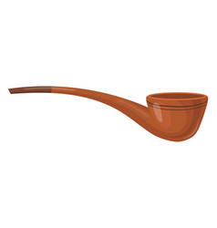 Smoking Pipe Wooden Retro Unhealthy Habit Icon