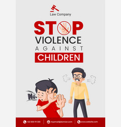 Stop Violance Against Children Flyer Design