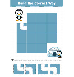 Education Game For Children Build The Correct Way