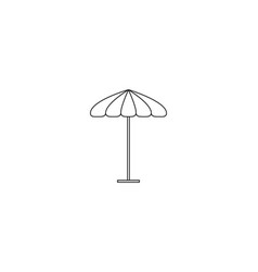 Beach Umbrella Protection Icon