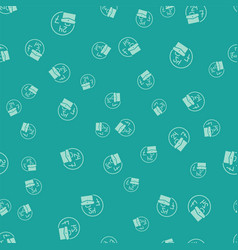 Green Always Busy Icon Isolated Seamless Pattern