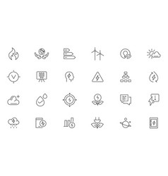 Energy Efficiency Icon Set Electrical