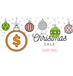 Money Christmas Greeting Card In Trendy Line