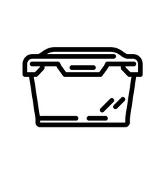 Lunch Box Glass School Line Icon