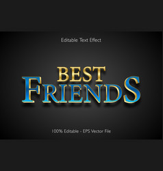 Best Friends Editable Text Effect 3d Emboss