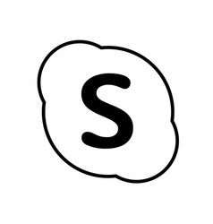 Skype Social Media Icon Logo Abstract Symbol