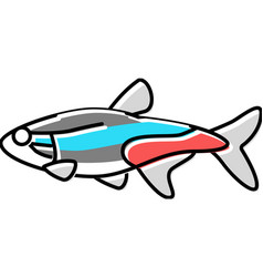 Tetras Aquarium Fish Color Icon