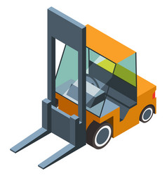 Forklift Isometric Icon Warehouse Transport