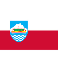 Flag Of Nuuk Is The Capital City Of Greenland