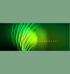 Light Beams Neon Lines Abstract Background