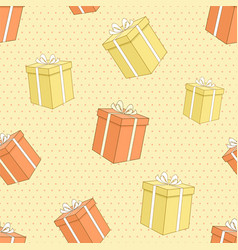 Seamless Pattern With Gift Boxes