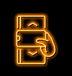 Svg Internet Scroll Neon Glow Icon