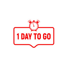 1 Day To Go Last Countdown Icon One Day Go Sale