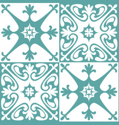 Azulejo Seamless Pattern Stylish Trendy Ceramic