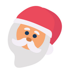 Isolated Christmas Santa Claus Avatar Sketch Icon