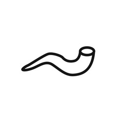 Shofar Icon Linear Graphics Sign