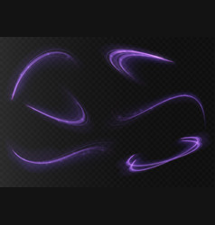 Purple Light Trail Wave Speed Trace Line Twirl