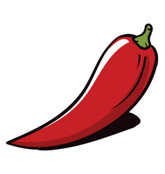 Red Chilli Peper On White Background