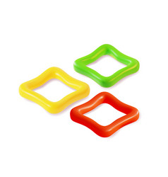 3d Different Bell Pepper Rings Set Plasticine