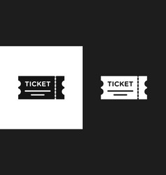 Ticket Icon Logo Set