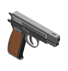 Isometric Handgun Icon