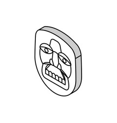 Mask Antique Isometric Icon