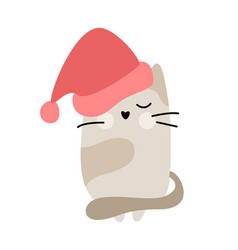 Cute Baby Christmas Cartoon Winter Cat