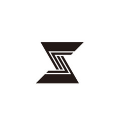 Letter Z Stripes Linked Arrow Logo