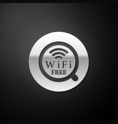 Silver Cup Coffee Shop With Free Wifi Zone Icon