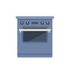 Stove Icon Flat Kitchen Interior