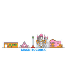 Russia Magnitogorsk Line Cityscape Flat