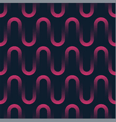 Fashionable Wavy Seamless Pattern Trendy Noir