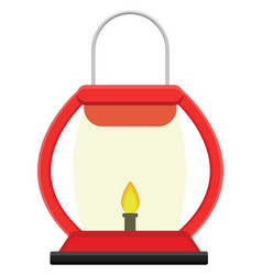 Red Lantern On A White Background