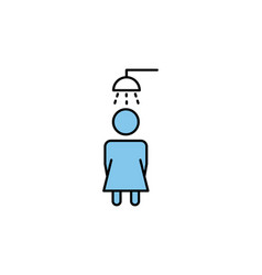 Shower Icon Woman Showering Related