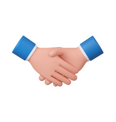 3d Hand Shake Icon Gesture