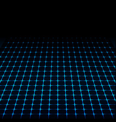 Blue Neon Tech Squares Design