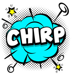 Chirp Comic Bright Template With Speech Bubbles