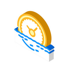 Drifting Away Time Isometric Icon