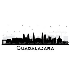 Guadalajara Mexico City Skyline Silhouette